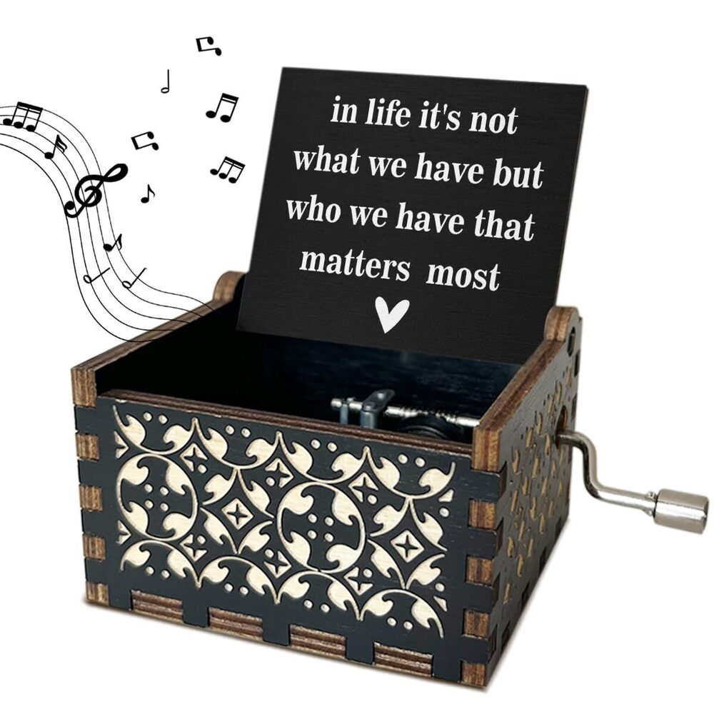 5875 In Life It's Not What We Have But Who We Have That Matters Most Wooden